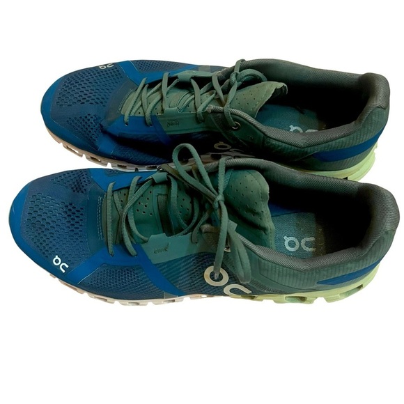 On Running Men\'s Blue and Green Athletic Shoes main image 6